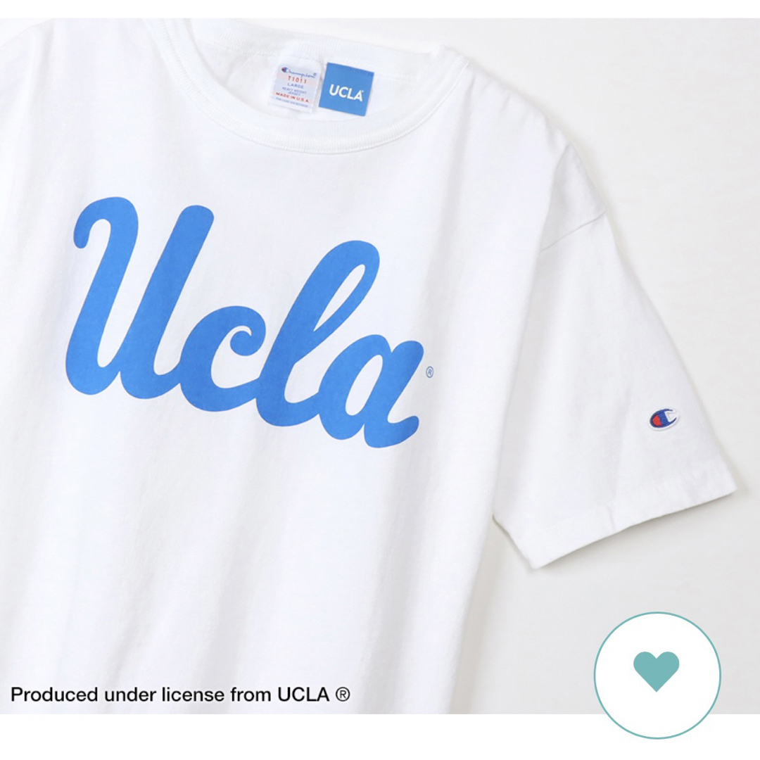 チャンピオン Tシャツ UCLA カレッジ マスコット T1011 紺 XL