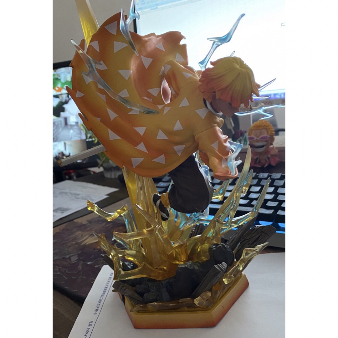 PVC 32cm 我妻 善逸 鬼滅の刃 フィギュア ガレージキット-