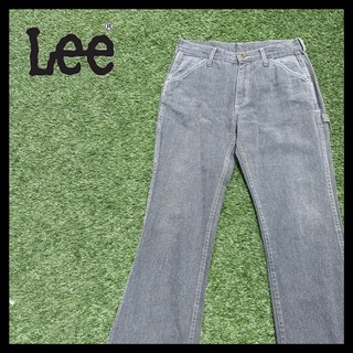 リー(Lee)のリー W31 L33ブラックデニムジーンズ ペインター フレア 1999年製(デニム/ジーンズ)