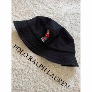 ポロラルフローレン(POLO RALPH LAUREN)の美品　ポロ　ラルフローレン　ポロベア　バケットハット　ハット　帽子　人気　完売(ハット)