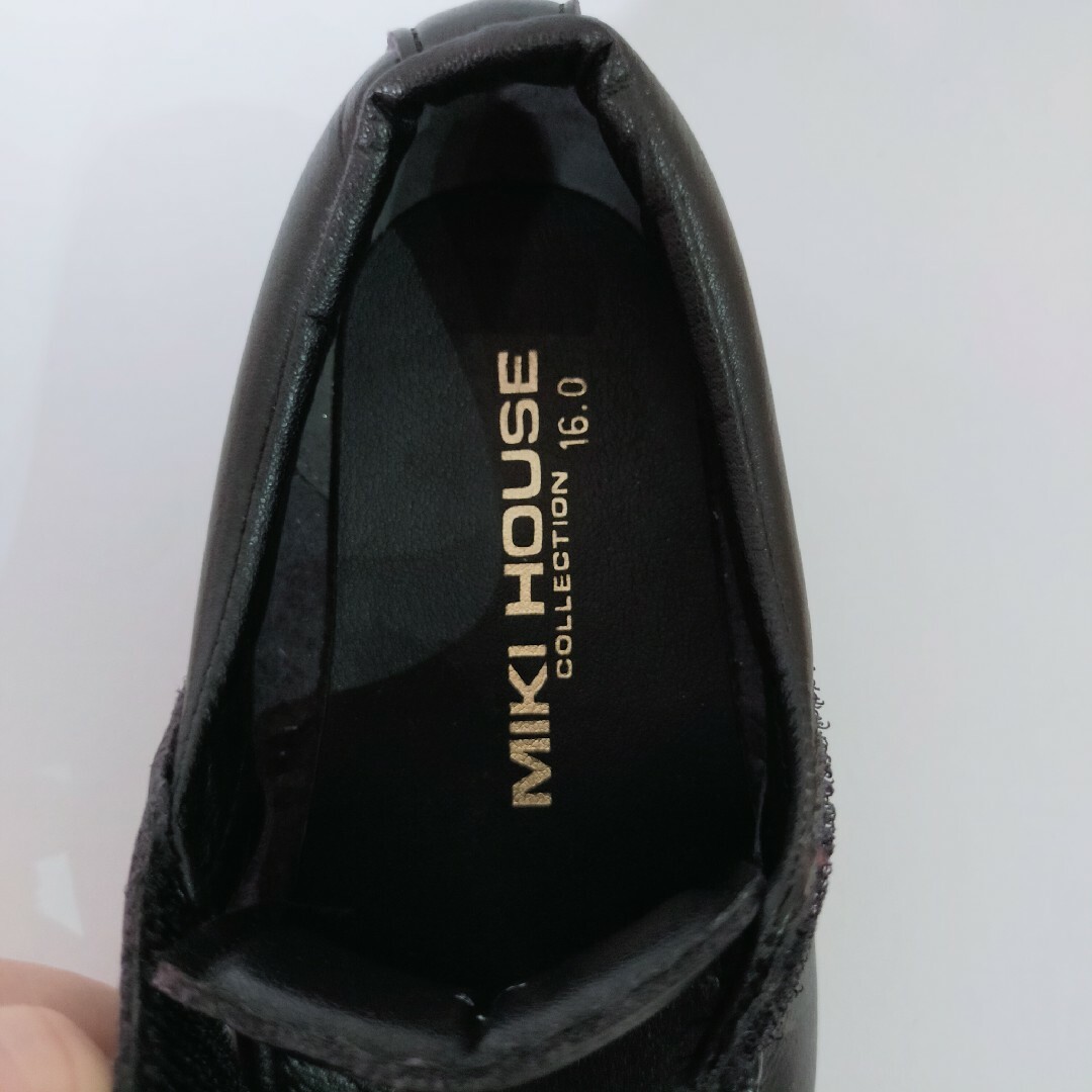 mikihouse(ミキハウス)の目立つ汚れなし！ミキハウス ロファー 16cm キッズ/ベビー/マタニティのキッズ靴/シューズ(15cm~)(ローファー)の商品写真