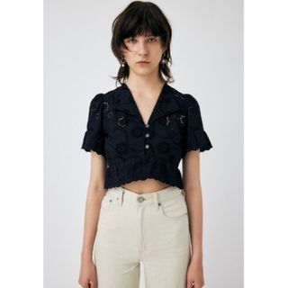 マウジー(moussy)の新品タグ付　COTTON LACE ブラウス(シャツ/ブラウス(半袖/袖なし))