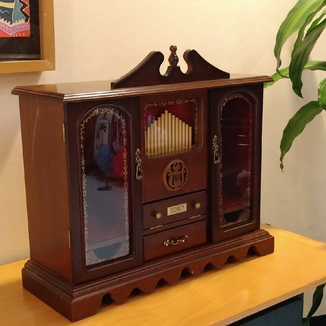 アンティーク パイプ オルゴール ジュエリーBOX 小物入れ