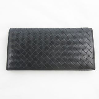 ボッテガヴェネタ(Bottega Veneta)のボッテガヴェネタ 長財布 ウォレット イントレチャート カーフ グレー (長財布)