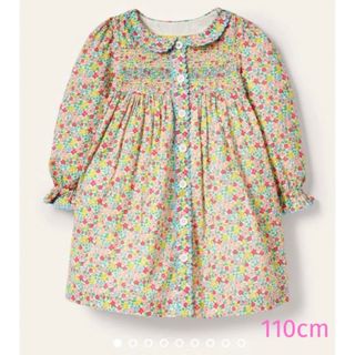 ボーデン(Boden)のmini boden ♡ 襟付き フラワー スモッキング ワンピース(ワンピース)