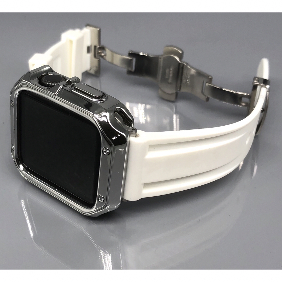 sh アップルウォッチバンド ラバーベルト Apple Watch カバー