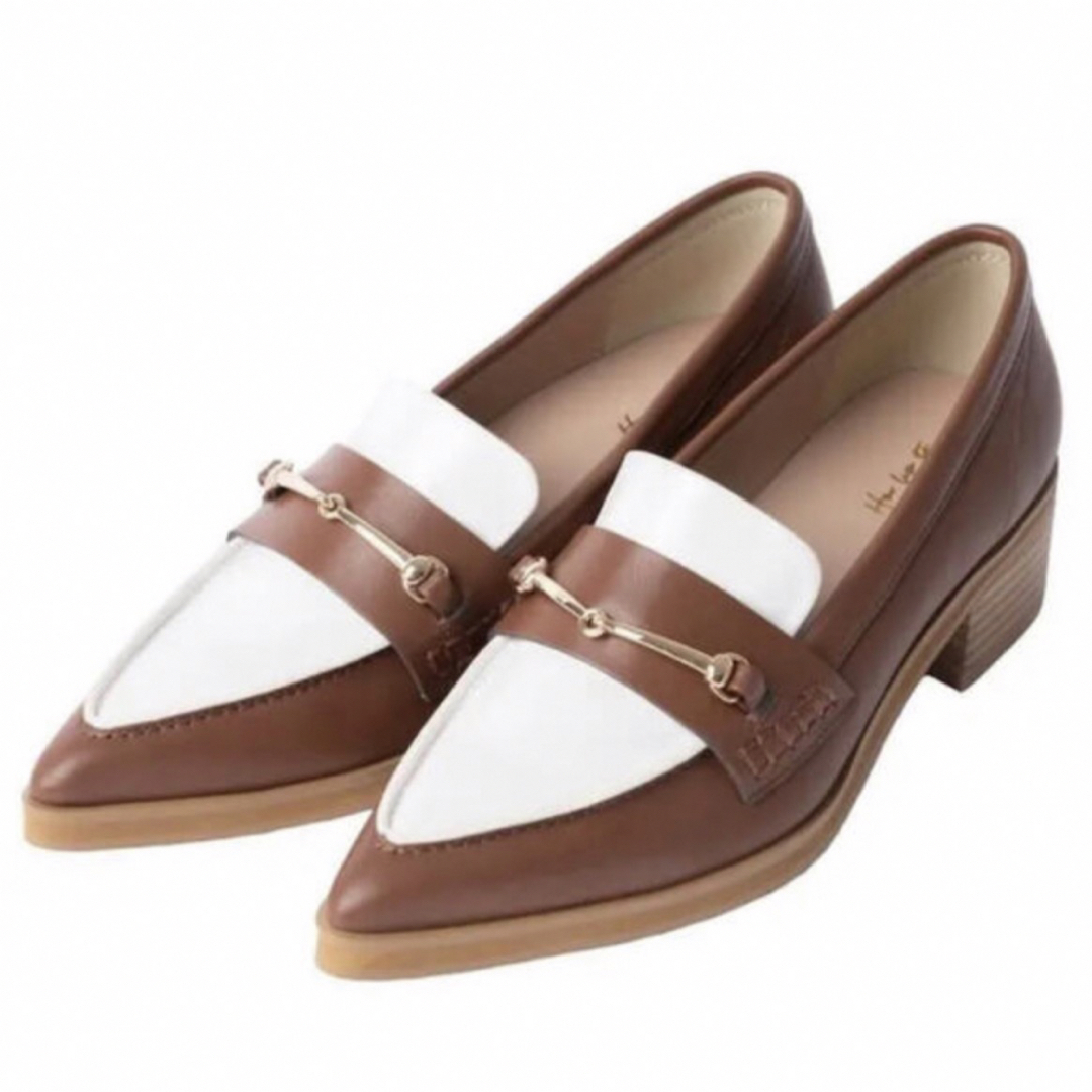 Her lip to Two-Tone Bit Loafers caramel