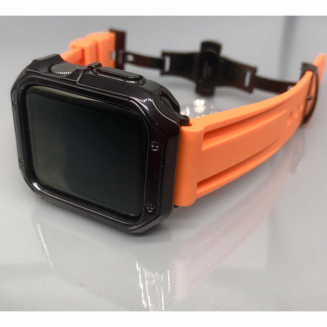 bo アップルウォッチバンド ラバーベルト Apple Watch カバー