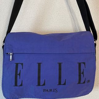 エル(ELLE)のELLEPARIS ショルダーバッグヴィンテージナイロン軽量ユニセックスシワ加工(ショルダーバッグ)