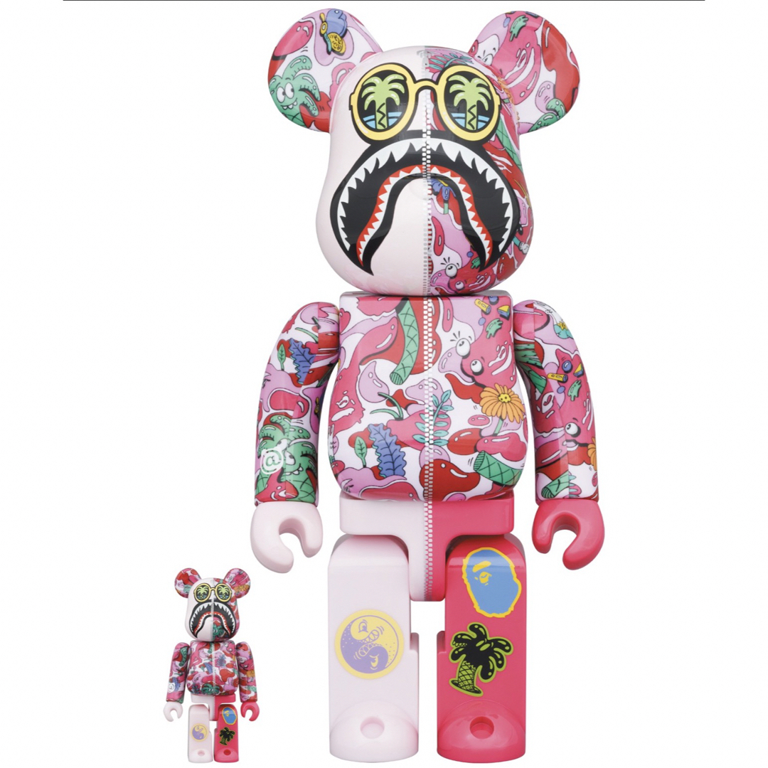 BE@RBRICK - ベアブリック Steven Harrington BAPE 100&400％の通販 by ...