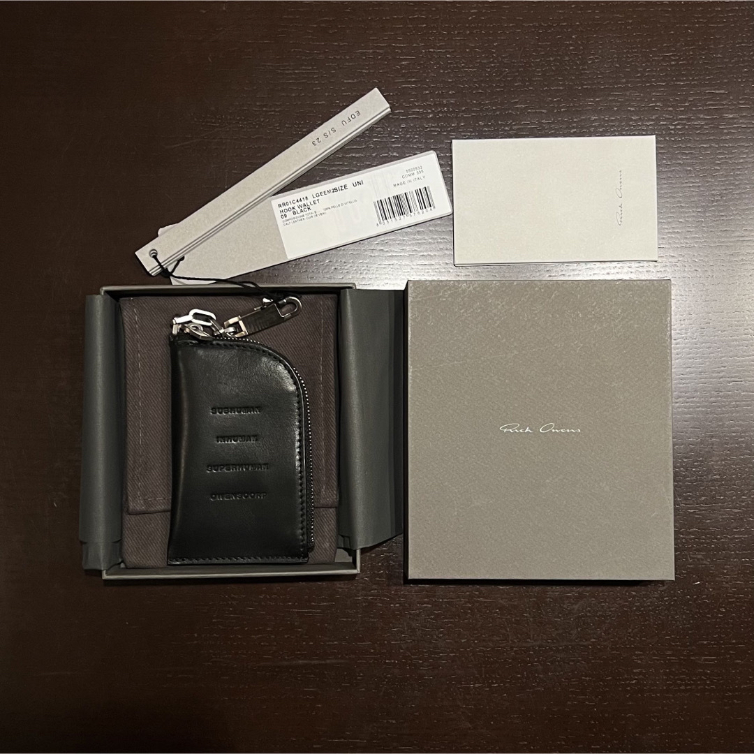 新品 23SS RICK OWENS HOOK WALLET 財布 コインケース 新品 23SS RICK OWENS HOOK WALLET 財布 コインケース