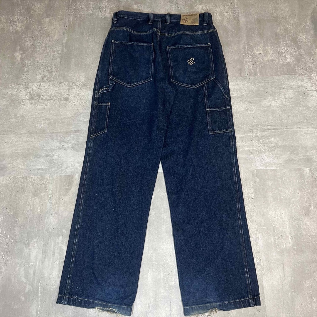 Roca wear ワンポイント 刺繍入り b系 ストリート デニムパンツ-