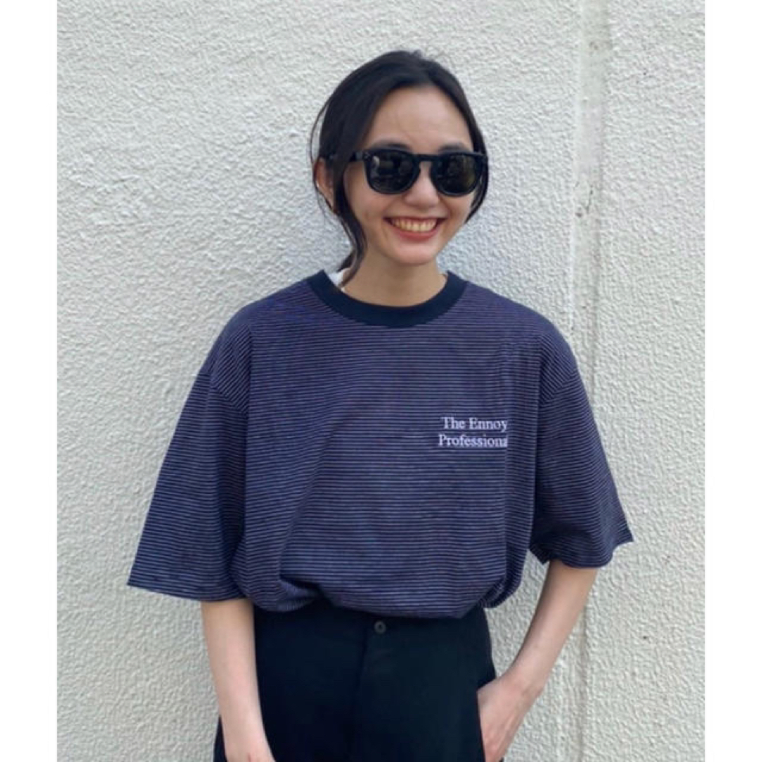 1LDK SELECT - ennoy エンノイ ボーダーT ネイビー Mサイズの通販 by