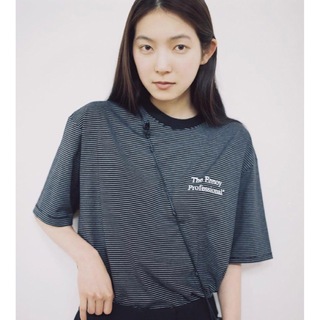 ワンエルディーケーセレクト(1LDK SELECT)のennoy  エンノイ　ボーダーT ネイビー　Mサイズ(Tシャツ/カットソー(半袖/袖なし))