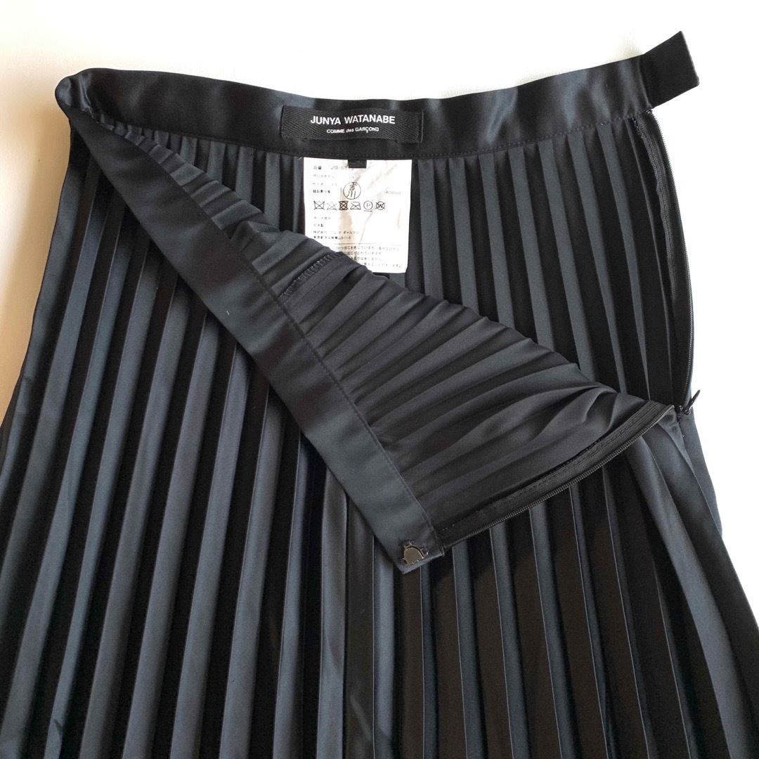 定価10万 AD2022 ジュンヤワタナベ プリーツ切替ベルト装飾ロングスカート