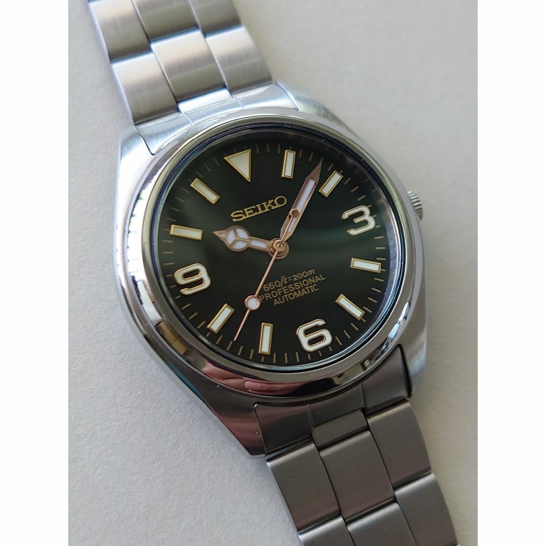 良品⋆SEIKO5⋆7S26⋆NH38載せ替え⋆セイコー⋆MOD⋆裏透メンズ