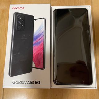 ギャラクシー(Galaxy)の【新品】SAMSUNG Galaxy A53 5G SC-53C ブラック①(スマートフォン本体)