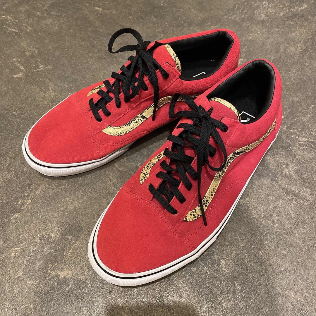 VANS - VANS バンズ オールドスクール US10 28㎝ レッド ゴールド 蛇の