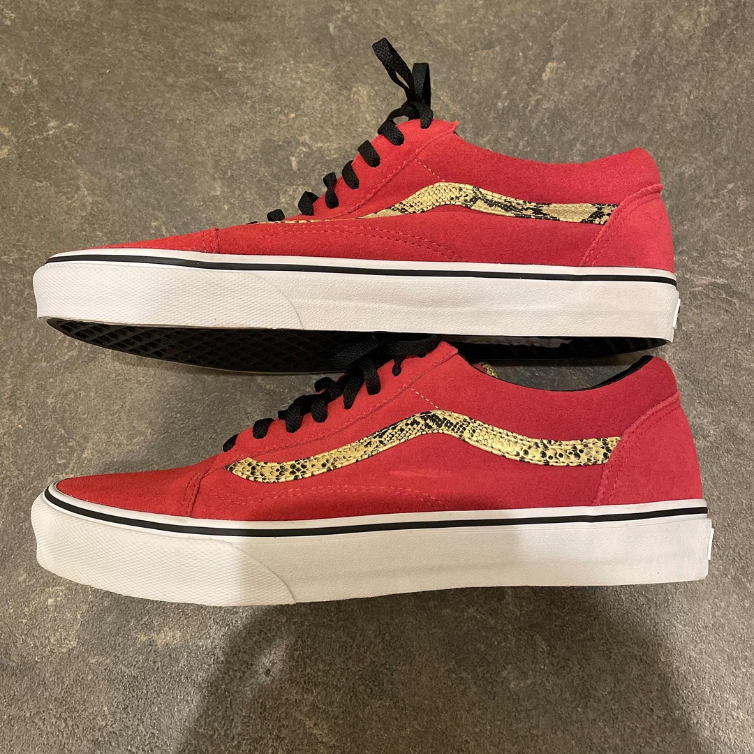 VANS - VANS バンズ オールドスクール US10 28㎝ レッド ゴールド 蛇の