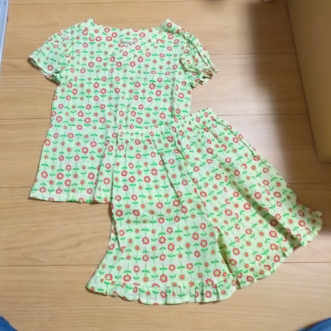 甚平風パジャマ キッズ/ベビー/マタニティのキッズ服女の子用(90cm~)(パジャマ)の商品写真