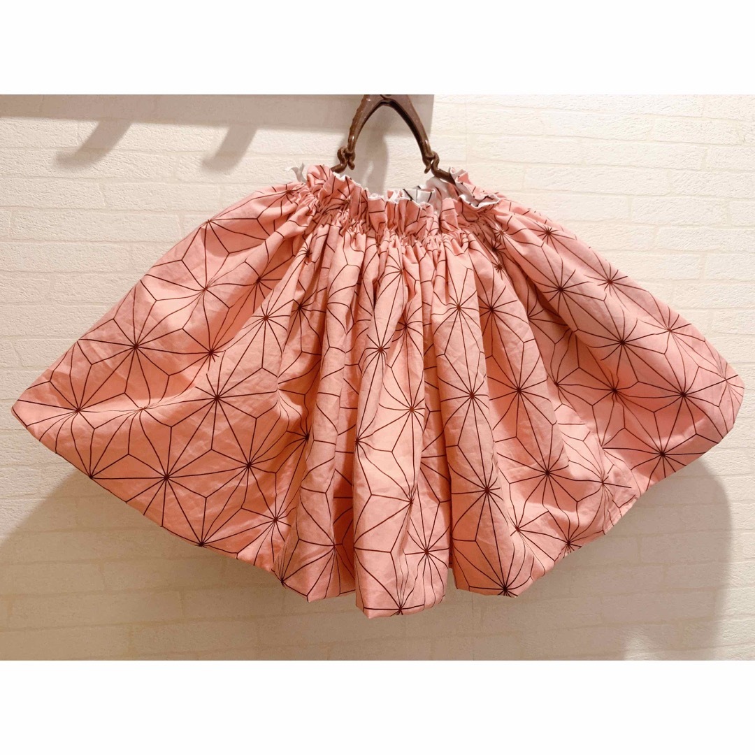 【サスケ小梅様 専用】麻の葉＆矢絣スカート キッズ/ベビー/マタニティのキッズ服女の子用(90cm~)(スカート)の商品写真