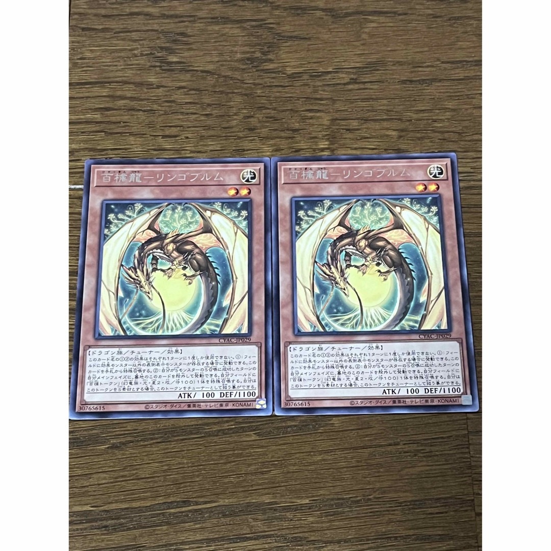 遊戯王(ユウギオウ)の遊戯王 百檎龍-リンゴブルム レア 2枚セット エンタメ/ホビーのトレーディングカード(その他)の商品写真
