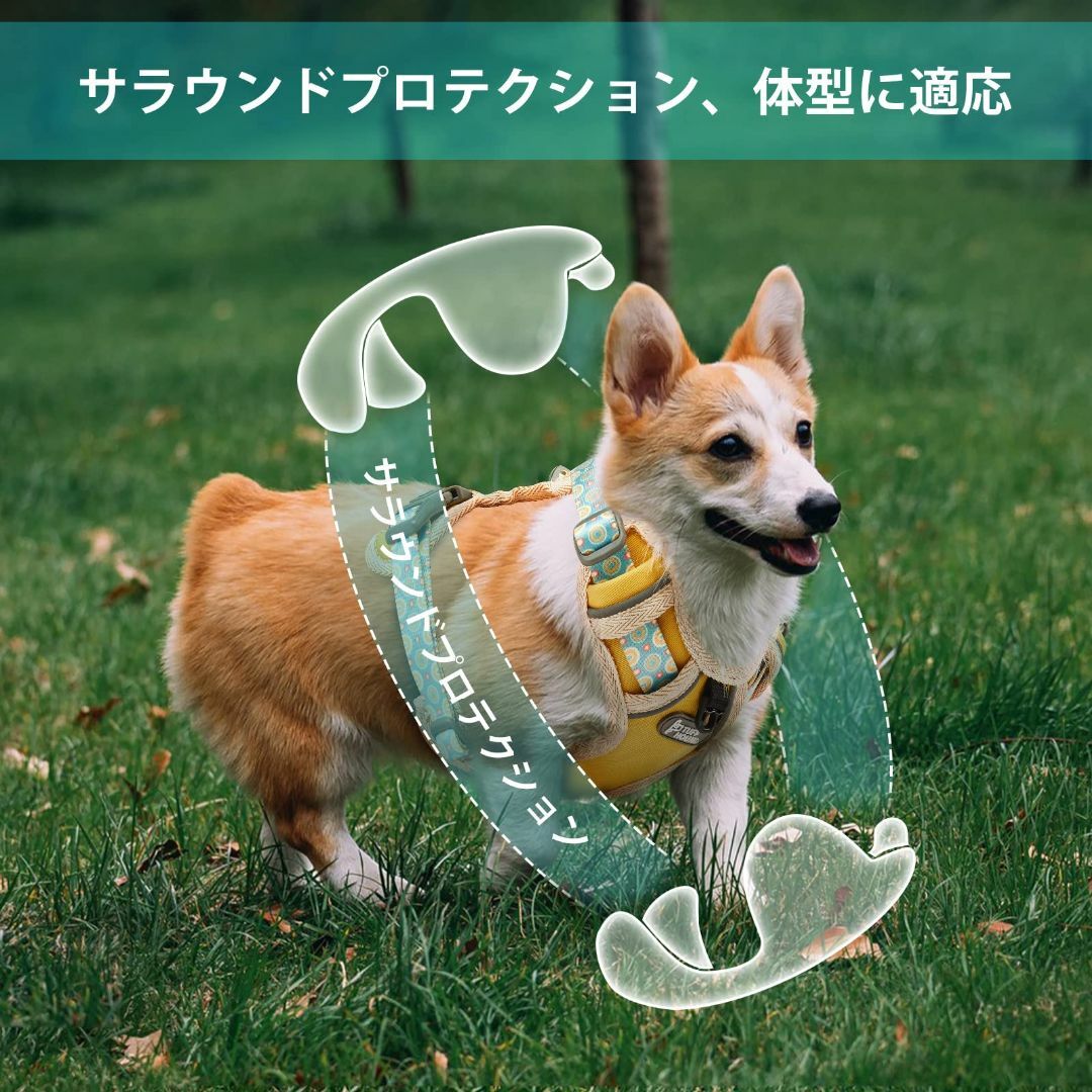 安心❣️TUFF HOUND ペット用ハーネス　XS 猫　小型犬　リード