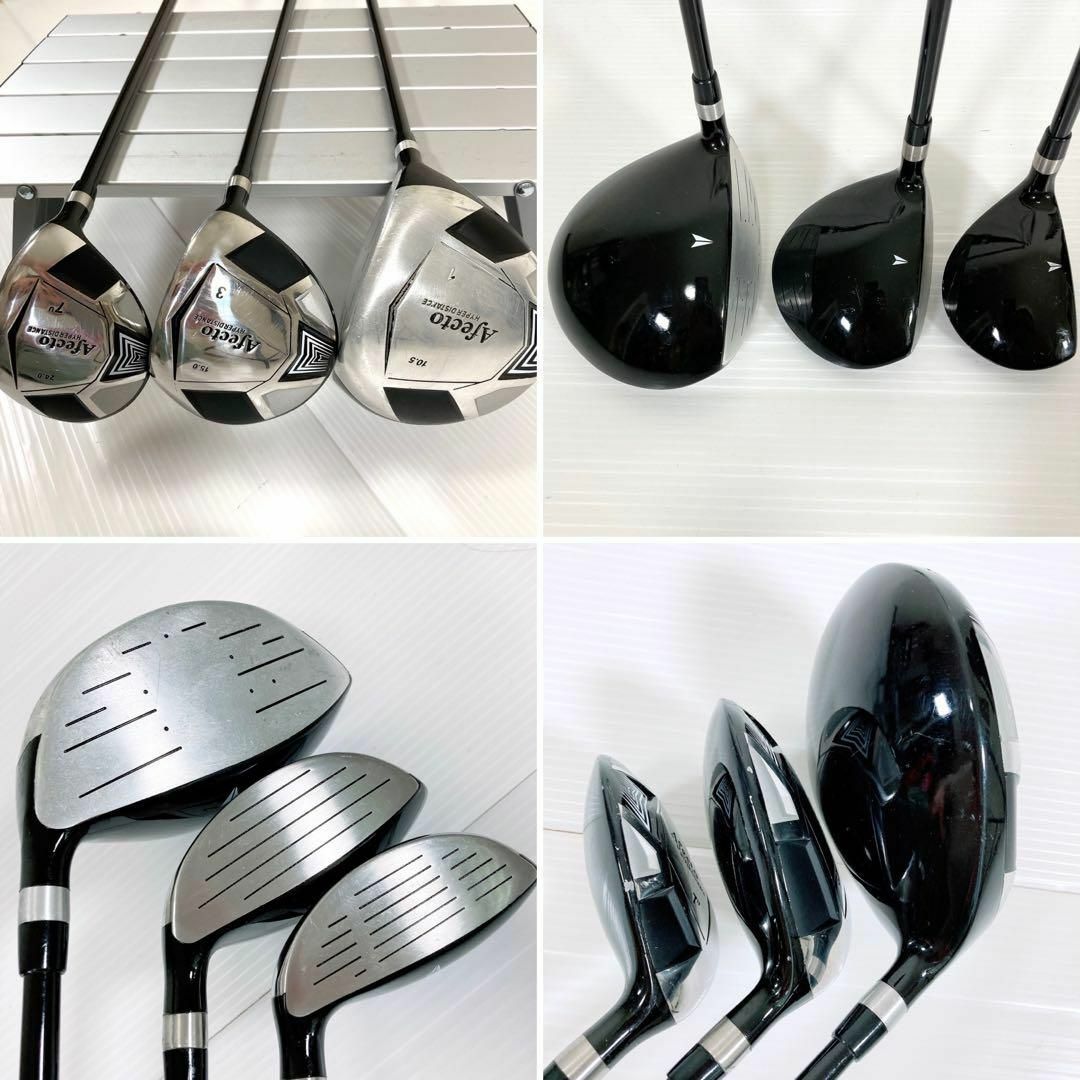Afecto メンズゴルフクラブセット 9本セット 初心者セット 入門 かんたん