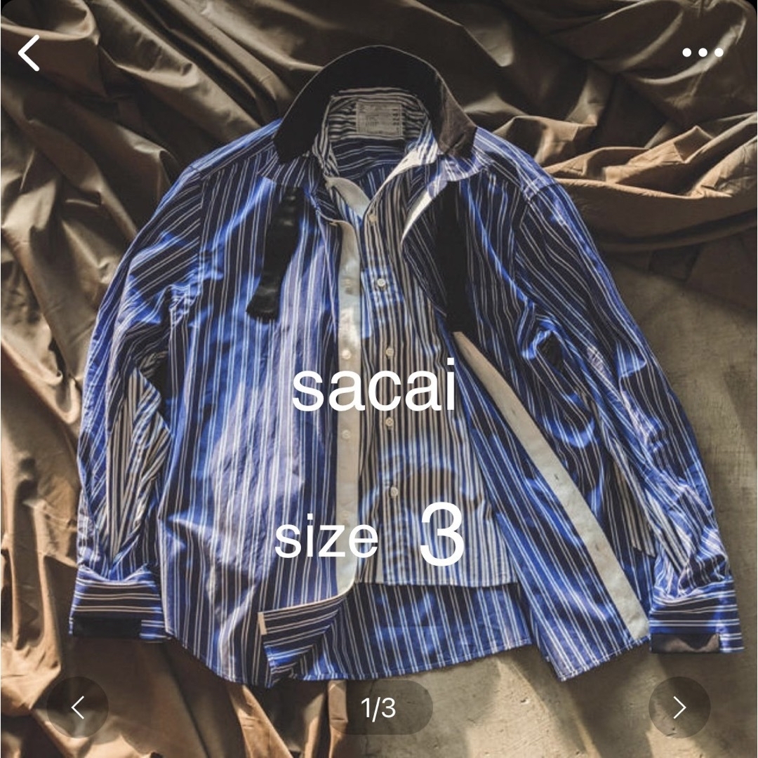sacai 2020ss レイヤードシャツ size1 新品未使用