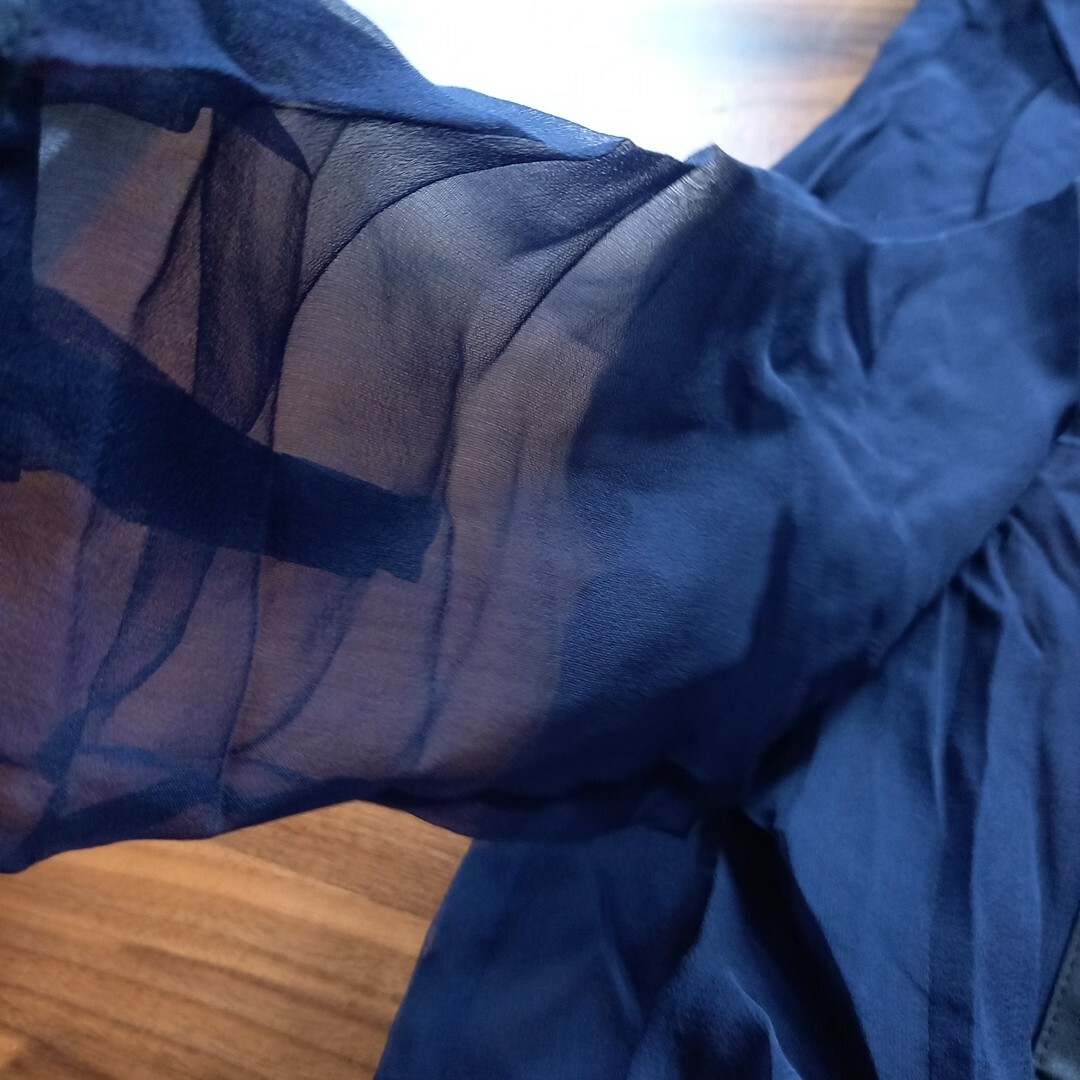nano・universe(ナノユニバース)のナノユニバース　シャツ　シルク 透け感 レディースのトップス(シャツ/ブラウス(長袖/七分))の商品写真
