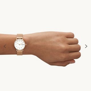 スカーゲン(SKAGEN)の美品 スカーゲン 新作 レディース メッシュベルト(腕時計)