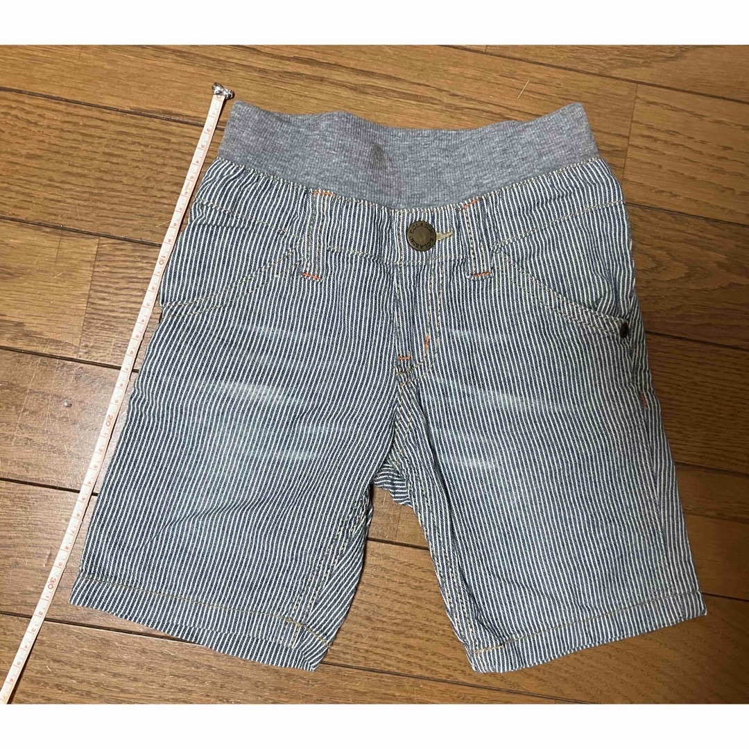 ストライプ　綿90%のサラッと生地　サイズ100 キッズ/ベビー/マタニティのキッズ服男の子用(90cm~)(パンツ/スパッツ)の商品写真