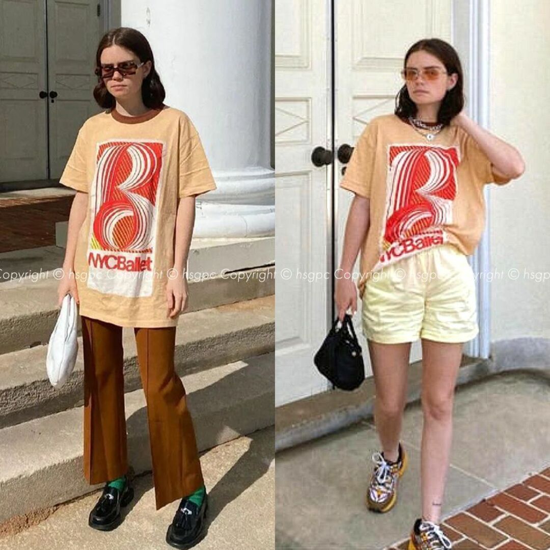 Acne Studios(アクネストゥディオズ)のアクネ ストゥディオズ NYC Ballet オーバーサイズ Tシャツ レディースのトップス(Tシャツ(半袖/袖なし))の商品写真