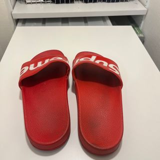 supreme シャワーサンダル　赤　us9