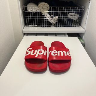 【新品未使用】Supreme シャワーサンダル 26  US8赤 レッド