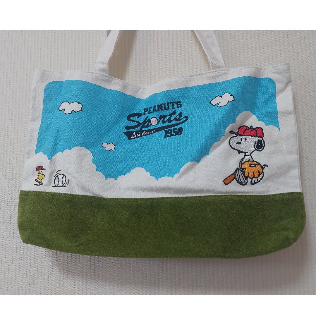 SNOOPY(スヌーピー)の【新品】スヌーピー　peanuts　SNOOPY　野球　バッグ キッズ/ベビー/マタニティのこども用バッグ(レッスンバッグ)の商品写真