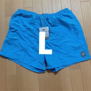 パタゴニア(patagonia)の【最終値下げ】パタゴニア　バギーズショーツ　5インチ　Lサイズ　ブルー　新品(ショートパンツ)