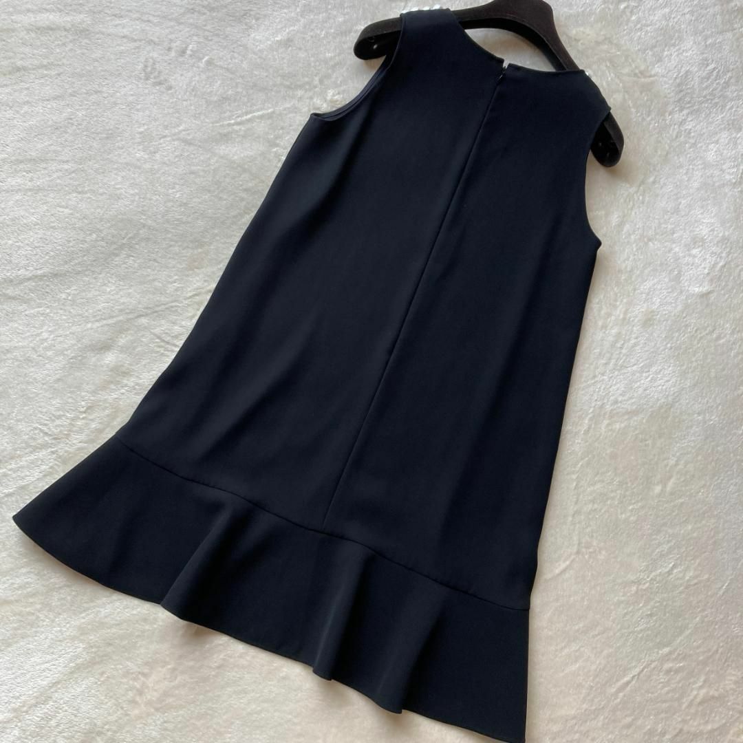 1123 美品 YOKOCHAN ヨーコチャン ワンピース フェイクパール 黒