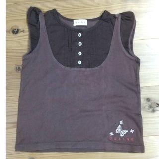 セリーヌ(celine)の女の子 CELINEノースリーブTシャツ(120夏服)(Tシャツ/カットソー)