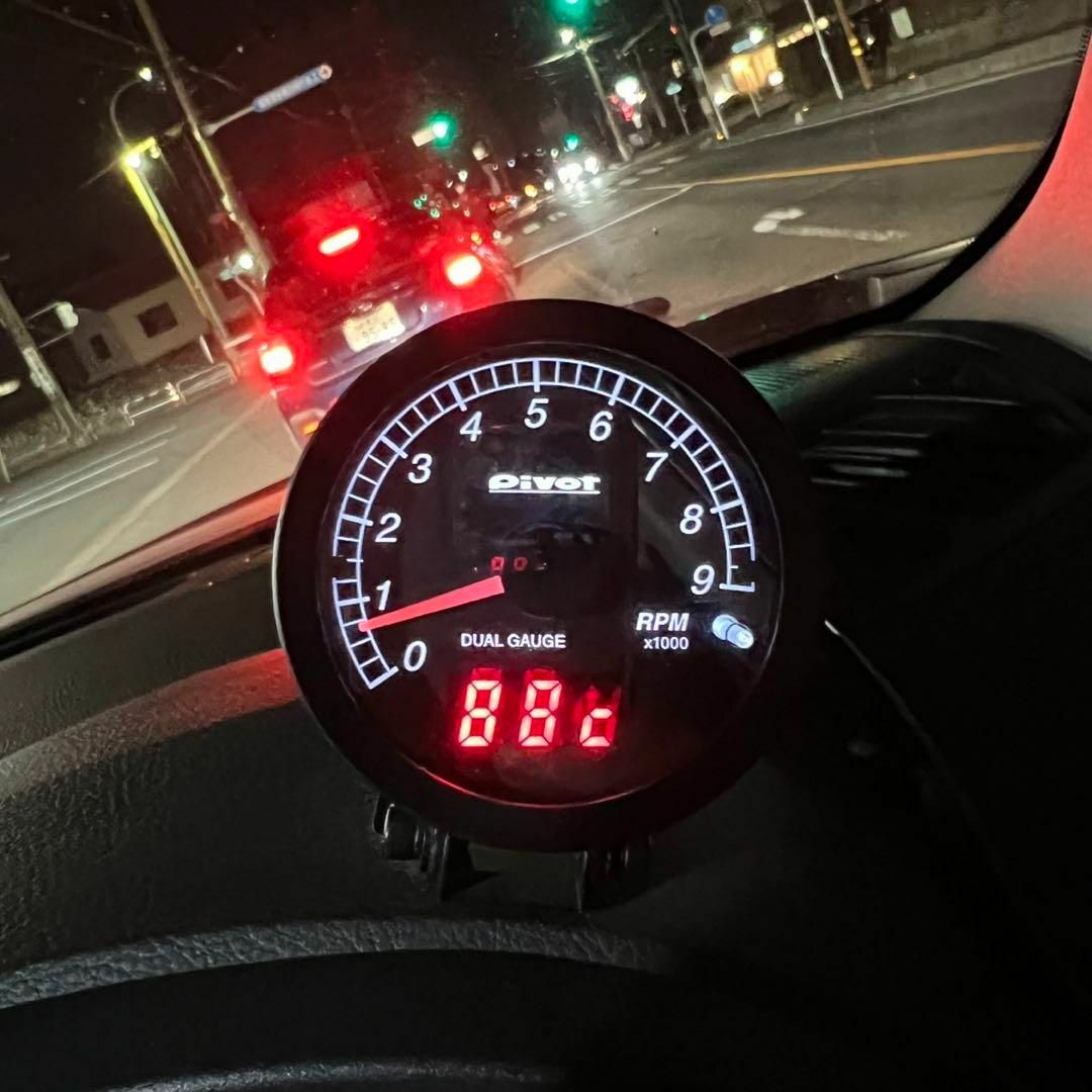 日本製 2ウェイ PIVOT ピボット DUAL GAUGE RS タコメーター DRXT