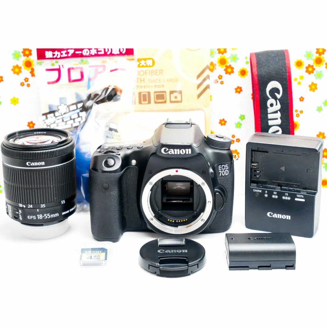 美品☆Canon EOS 70D☆高速連写☆スマホに転送可！☆初心者～アマチュア