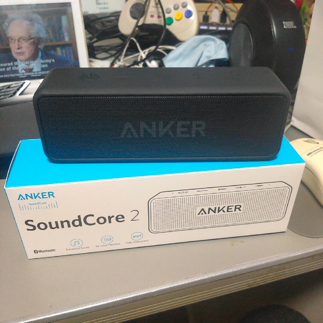 Anker(アンカー)のAnker SoundCore 2 スマホ/家電/カメラのオーディオ機器(スピーカー)の商品写真