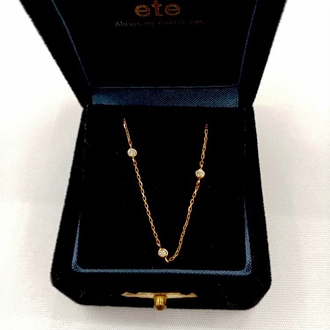 ete - ete K18YG ダイヤモンド ステーション ブレスレットの通販 by
