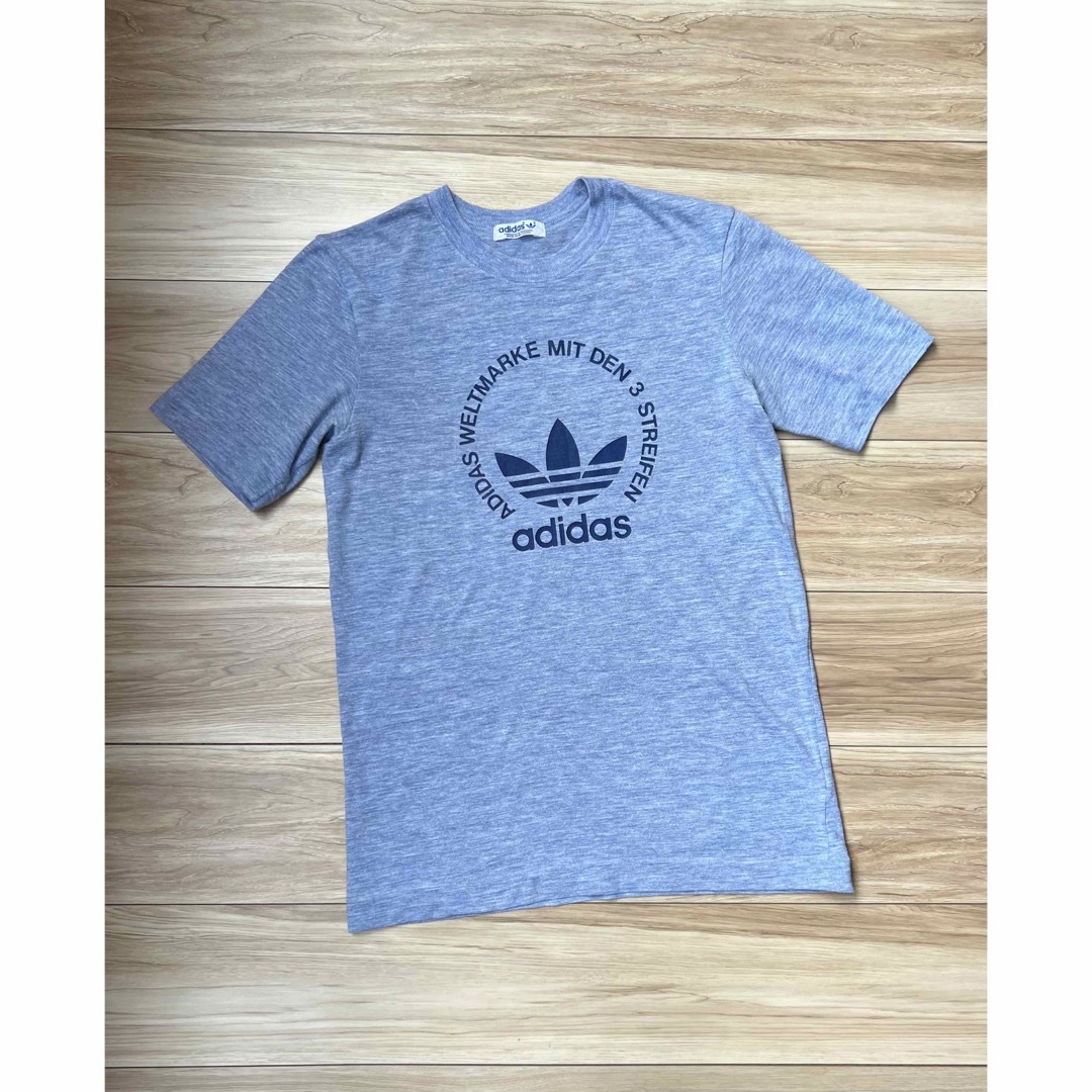 adidas(アディダス)のトレフォイルを配した1970年代 "デサント アディダス"インディゴTシャツ メンズのトップス(Tシャツ/カットソー(半袖/袖なし))の商品写真