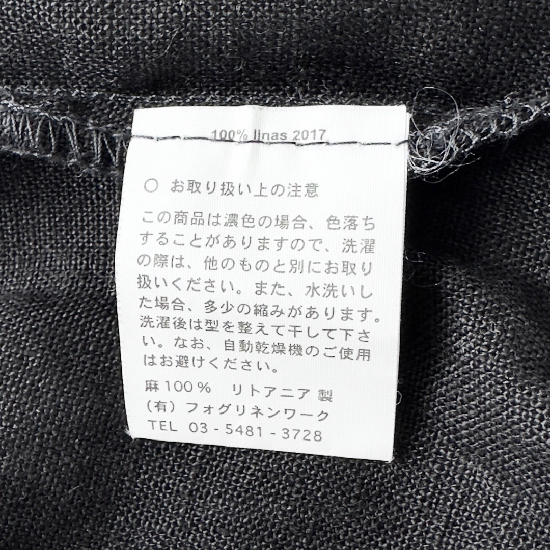 fog linen work(フォグリネンワーク)の美品 フォグリネンワーク ノースリーブリネンワンピース アダリナドレス レディースのワンピース(ロングワンピース/マキシワンピース)の商品写真