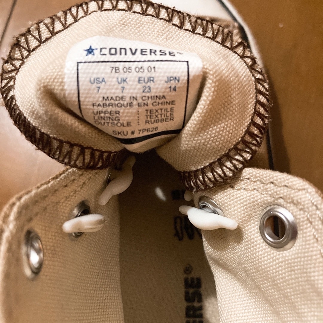 CONVERSE(コンバース)のコンバース　14cm ハイカット　ブラウン キッズ/ベビー/マタニティのベビー靴/シューズ(~14cm)(スニーカー)の商品写真