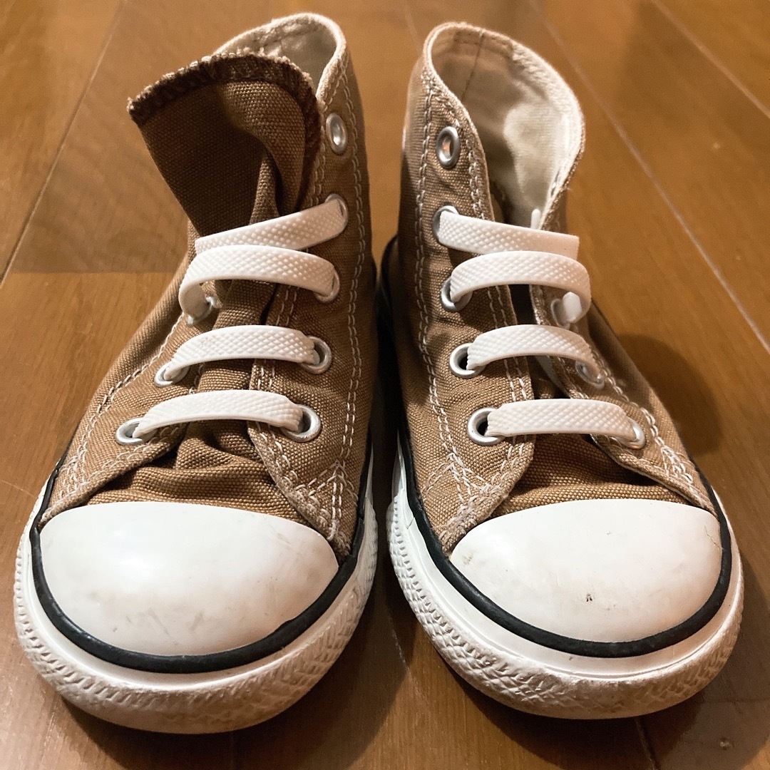 CONVERSE(コンバース)のコンバース　14cm ハイカット　ブラウン キッズ/ベビー/マタニティのベビー靴/シューズ(~14cm)(スニーカー)の商品写真