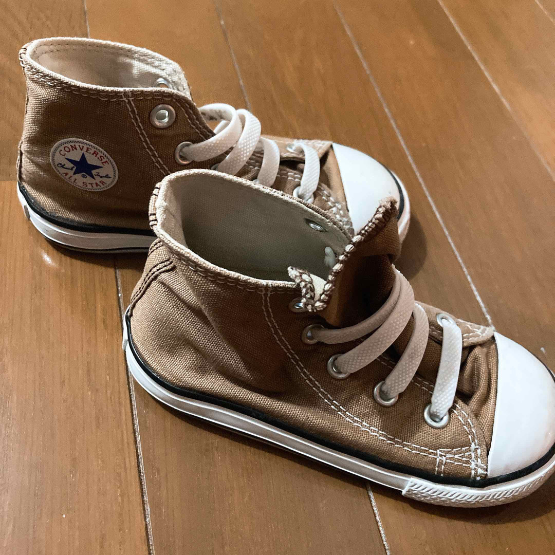 CONVERSE(コンバース)のコンバース　14cm ハイカット　ブラウン キッズ/ベビー/マタニティのベビー靴/シューズ(~14cm)(スニーカー)の商品写真