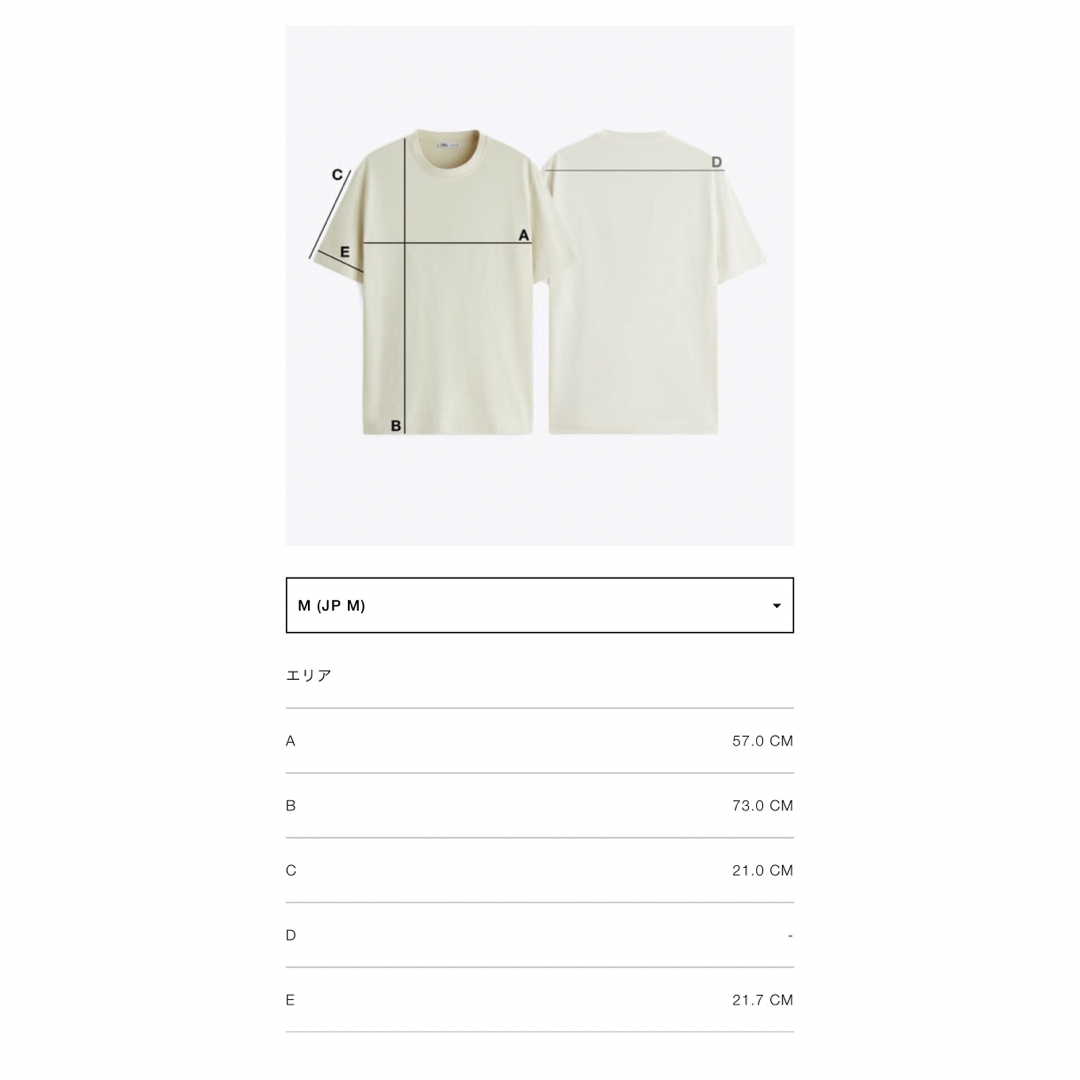 ZARA(ザラ)のZARA グラフィック Tシャツ M メンズTシャツ オーバーサイズ ストリート メンズのトップス(Tシャツ/カットソー(半袖/袖なし))の商品写真