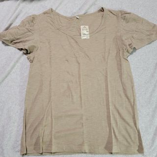 ムジルシリョウヒン(MUJI (無印良品))の無印良品　ギャザースリーブティーシャツ(Tシャツ(半袖/袖なし))